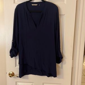 Soft Surroundings Navy blouse, Large
